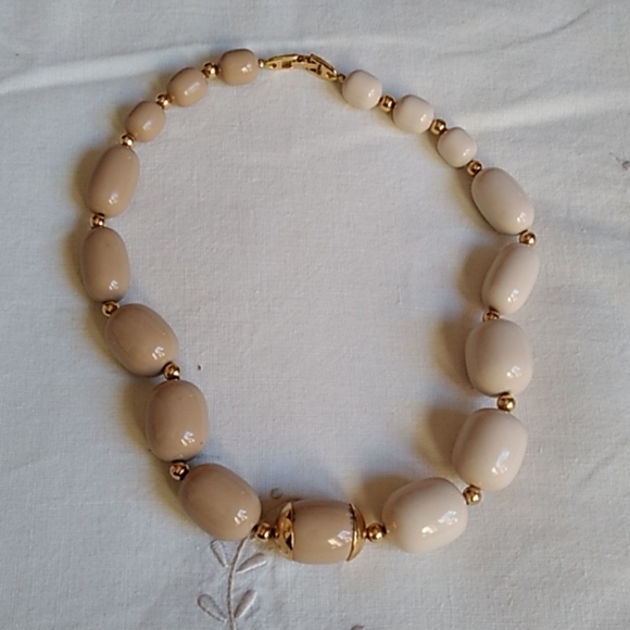 60's Napier Two Toned Tan Necklace - Picture 1 of 4